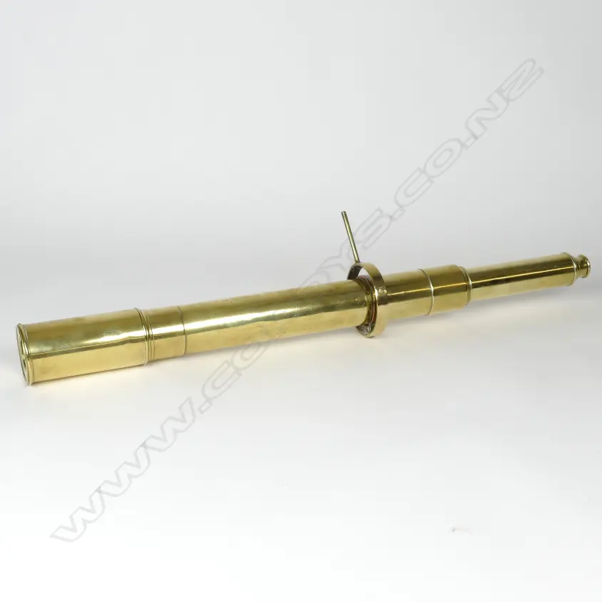 A brass single draw telescope by Thomas Peacock Image 1++