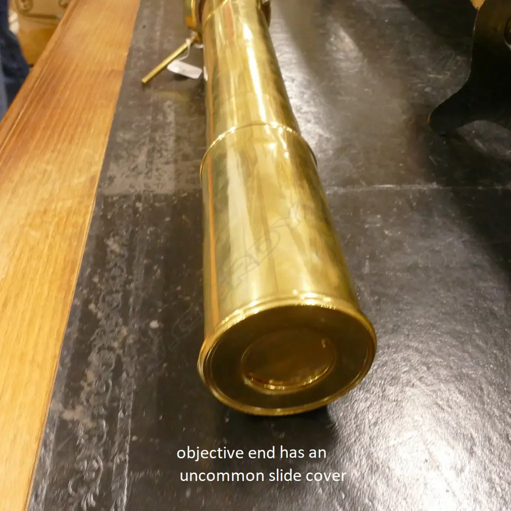 A brass single draw telescope by Thomas Peacock Image 1++