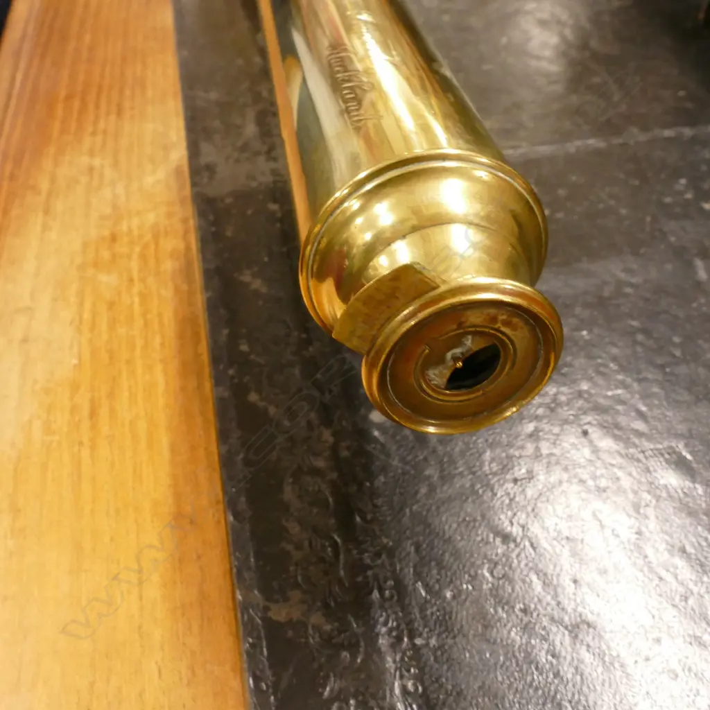 A brass single draw telescope by Thomas Peacock Image 1++
