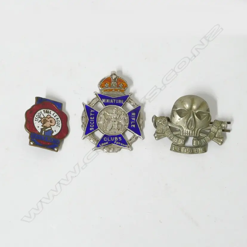 A British Rifle League skull badge Image 1++