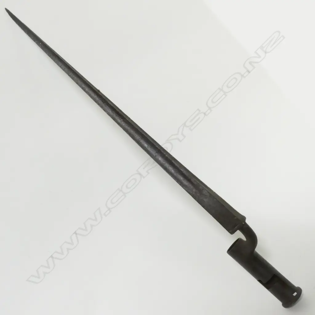 A socket bayonet for use with the .75 caliber India Pattern Brown Bess flintlock musket Image 1++