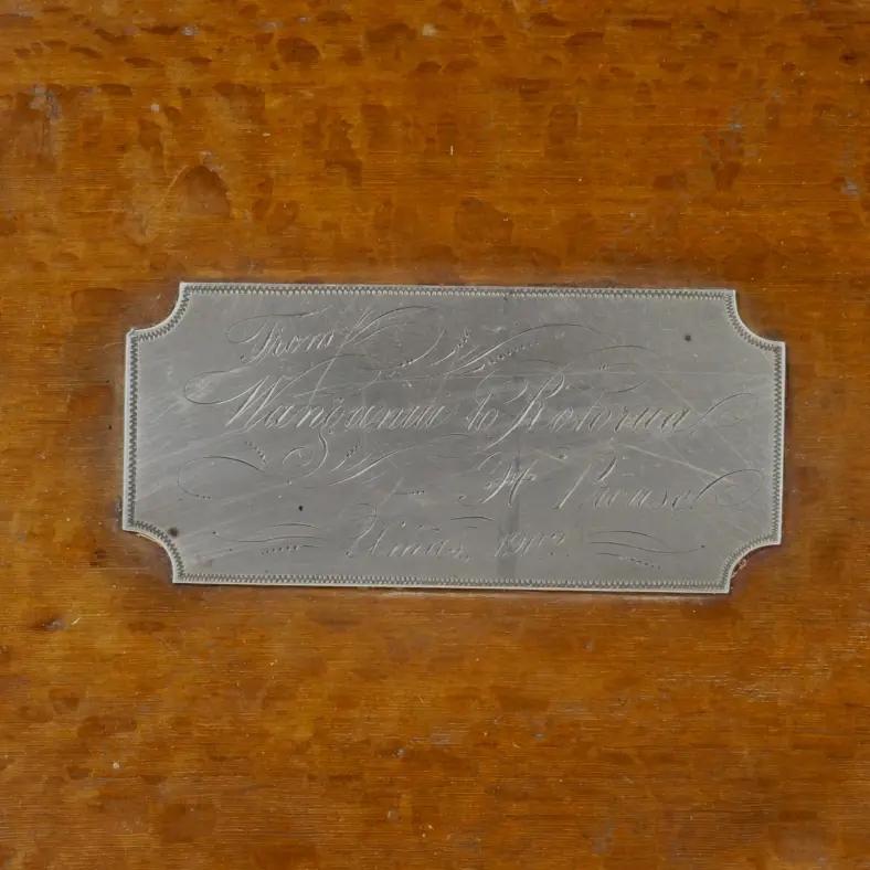 An early 1900s rewarewa timber box Image 1++