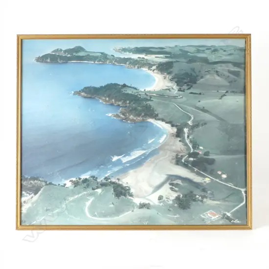 Whites Aviation hand coloured photograph