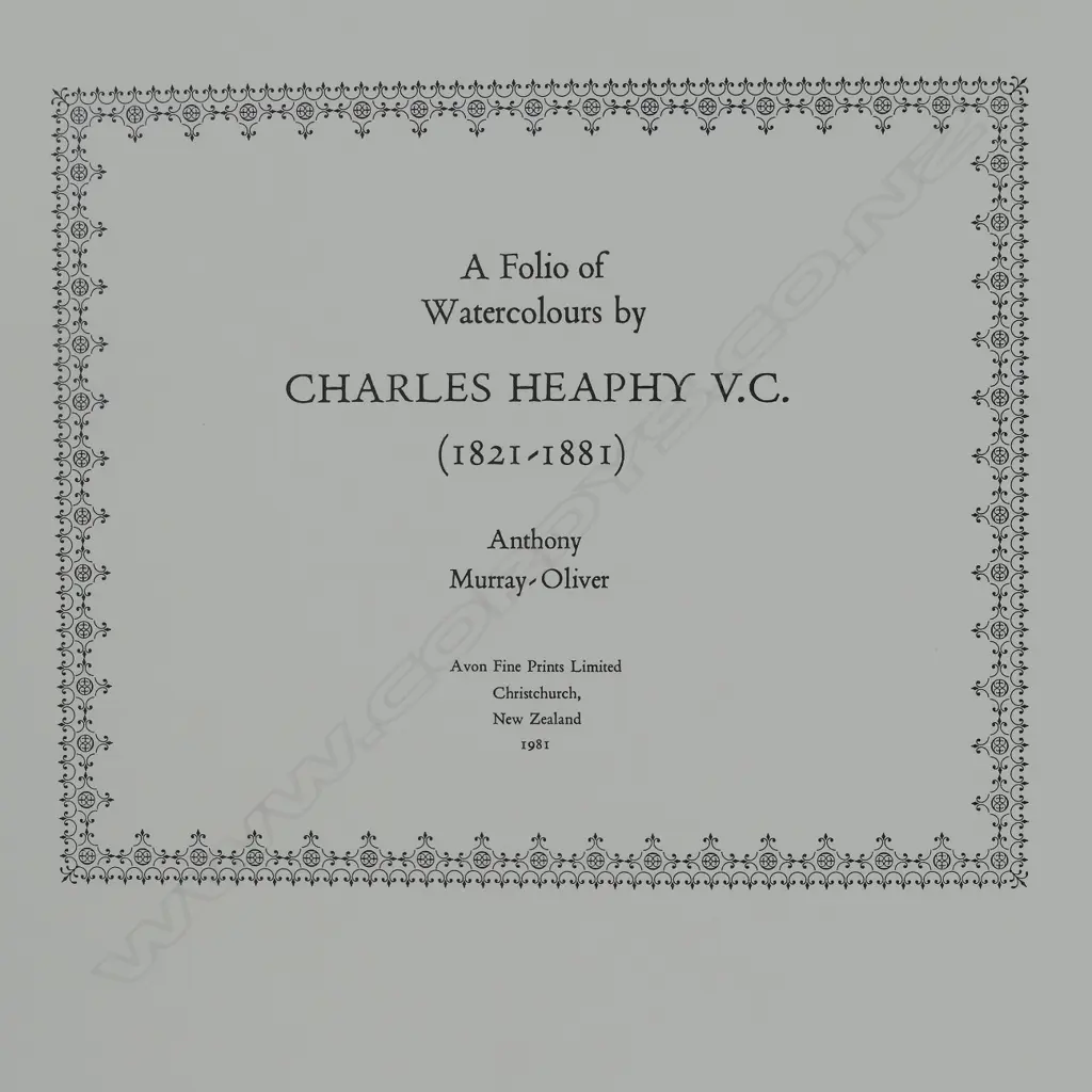 A Folio of Watercolours by Charles Heaphy Image 1++