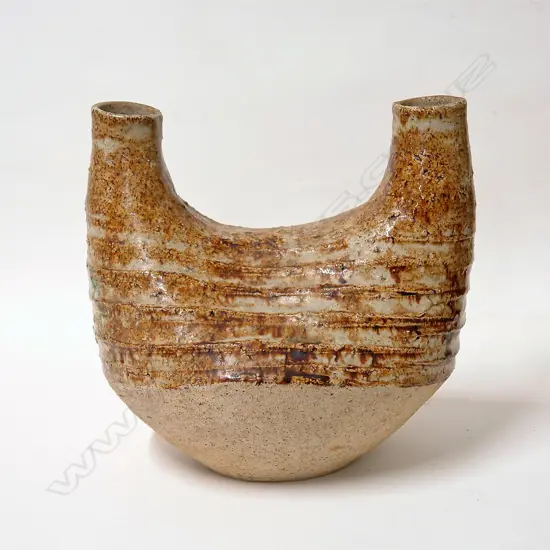 An early Len Castle double aperture vase