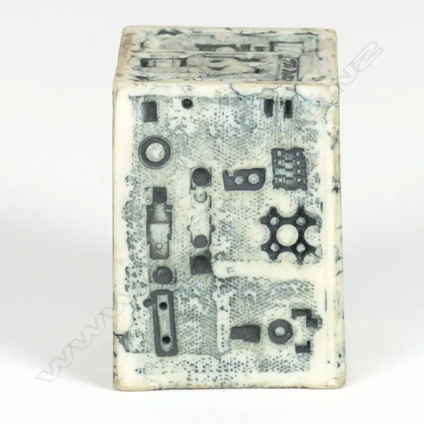 TED DUTCH RECTANGULAR BLOCK W/ IMPRESSED DESIGN Image 1++