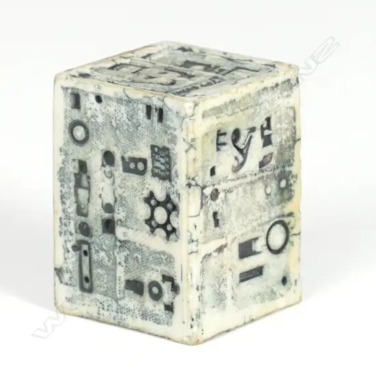 TED DUTCH RECTANGULAR BLOCK W/ IMPRESSED DESIGN