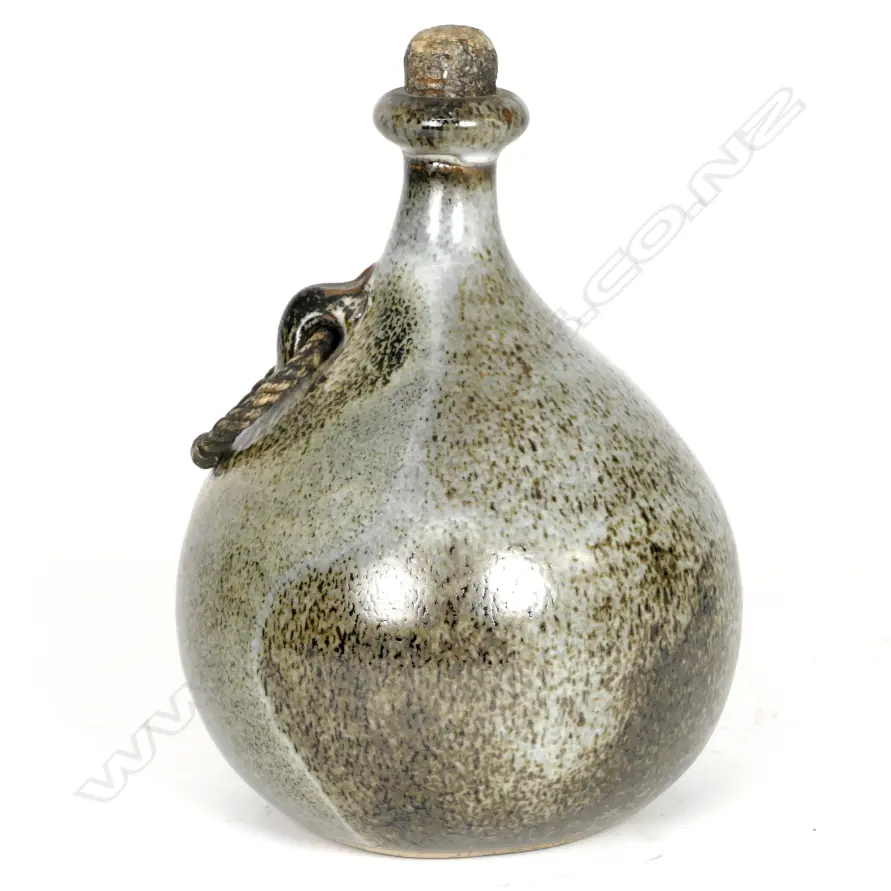 LAWRENCE EWING SPECKLE GLAZED FLASK  Image 1++