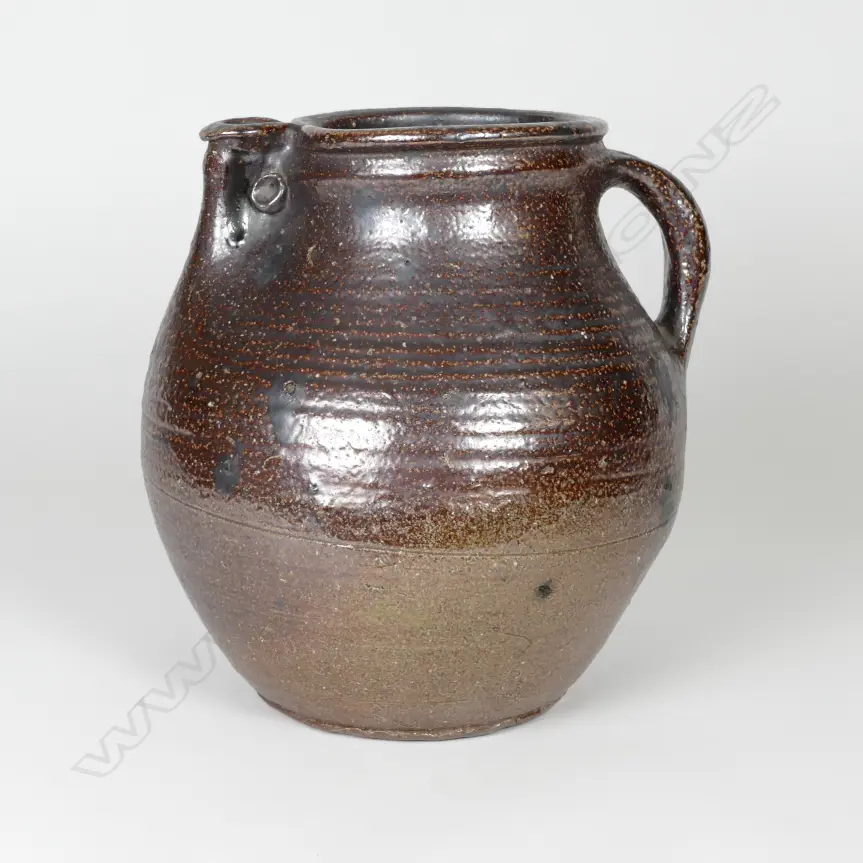 An early Barry Brickell salt glazed Fatso jug Image 1++