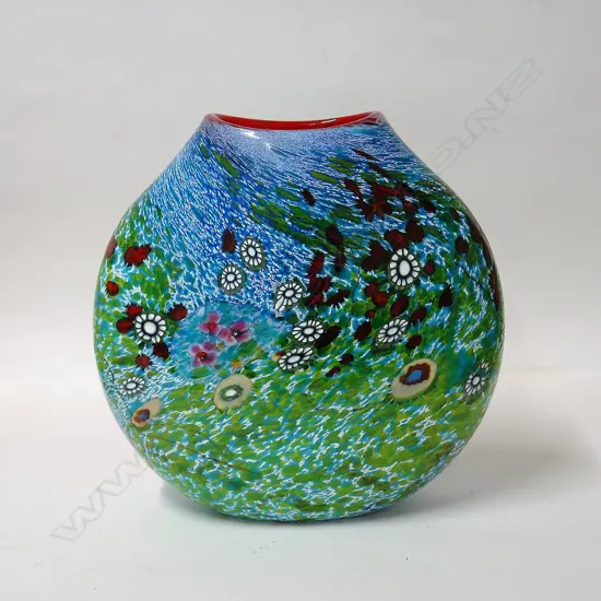 A Garry Nash Art Glass 'Garden Series' vase