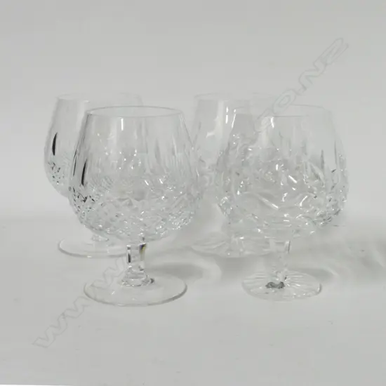 Four Waterford crystal brandy balloons