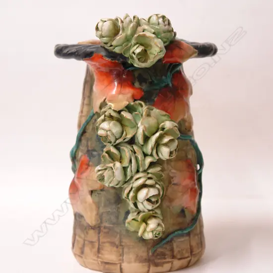 An Austrian Amphora sculpted vase