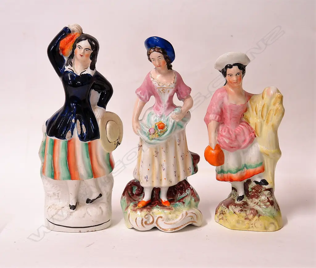 Three 19thC Staffordshire figures Image 1++