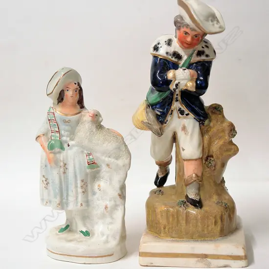Two Victorian Staffordshire figures