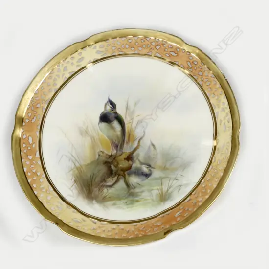 A Royal Worcester Grainger & Co. cabinet plate