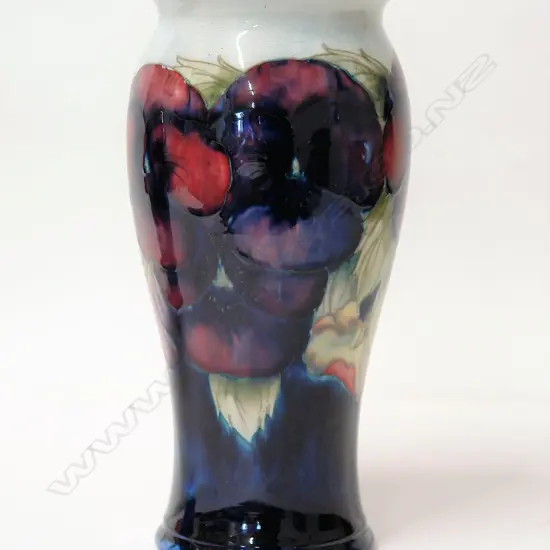 A William Moorcroft early 'Pansy' design vase