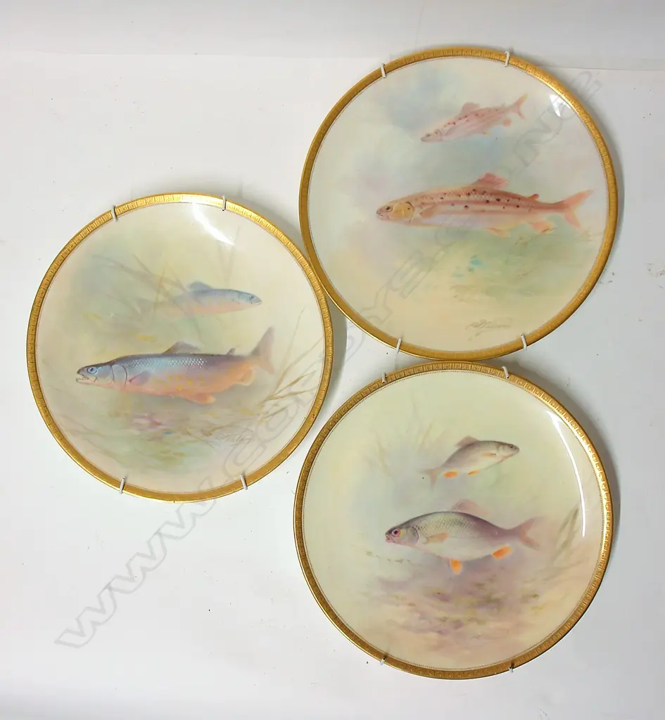 Three c.1920s Royal Doulton for Tiffany plates Image 1++