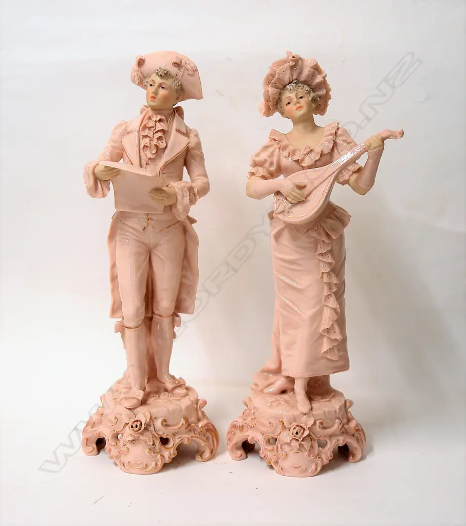 A pair of Royal Dux figures Image 1++