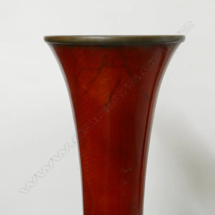 A pair of tall Japanese Meiji period cloisonné vases Image 1++