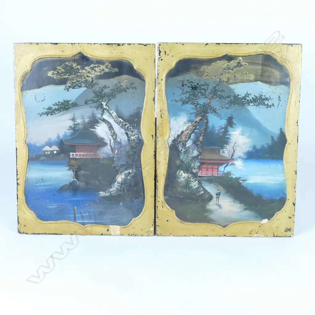 JAPANESE SCREEN + 2 WOODEN PANELS Image 1++