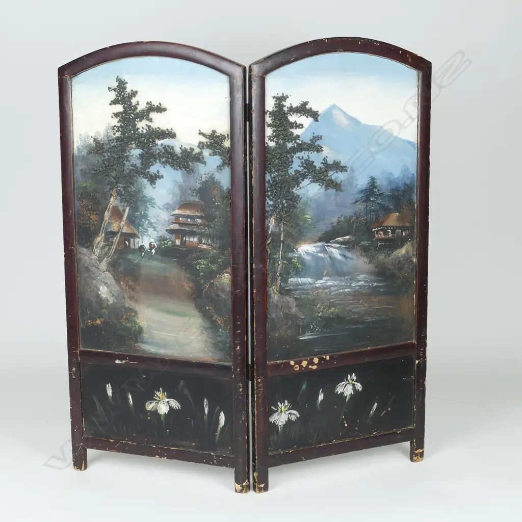 JAPANESE SCREEN + 2 WOODEN PANELS Image 1++