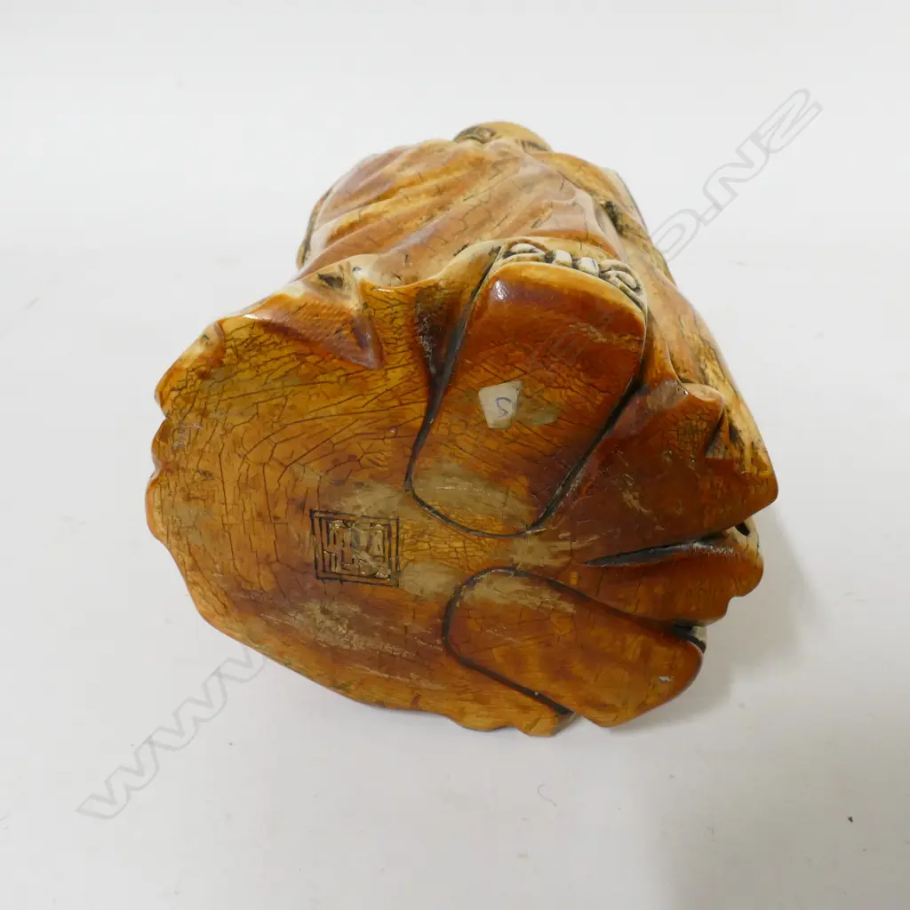 A massive mammoth ivory tusk carving Image 1++