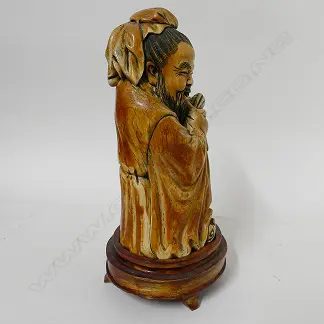 A massive mammoth ivory tusk carving Image 1++