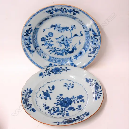 Two 18th/19thC Chinese export plates