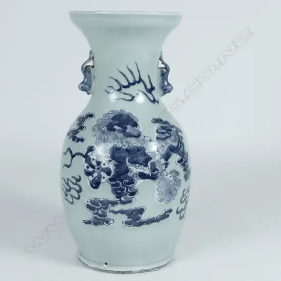 A large celadon glaze vase