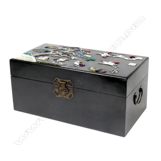 A Chinese hardwood scholar's box