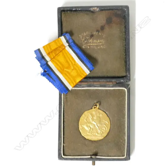 An 18ct. gold Italian medallion