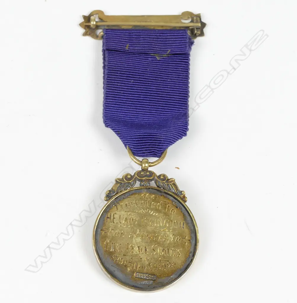 An unusual silver gilt Patron jewel by Young & Co. Image 1++