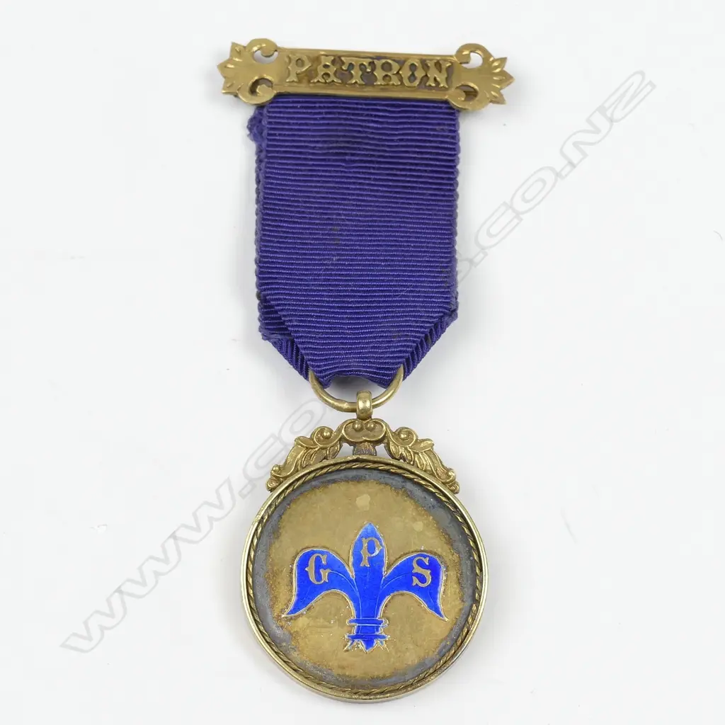 An unusual silver gilt Patron jewel by Young & Co. Image 1++