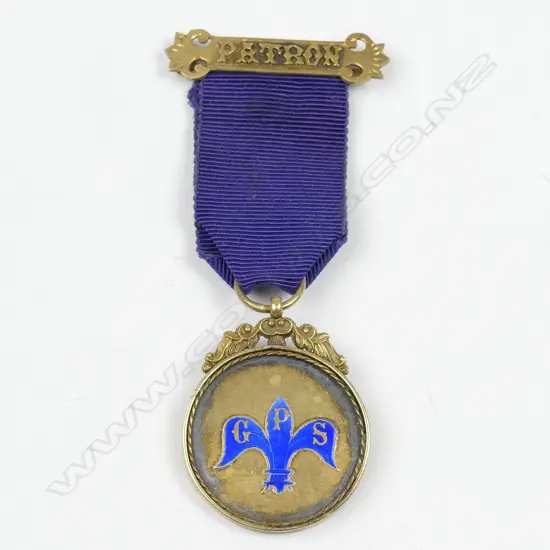 An unusual silver gilt Patron jewel by Young & Co.