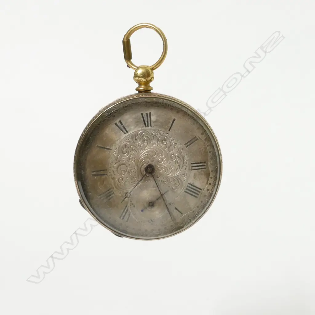 An 18ct. gold open face pocket watch Image 1++