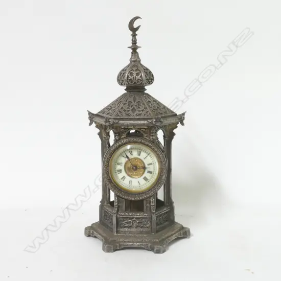 An Edwardian table clock
