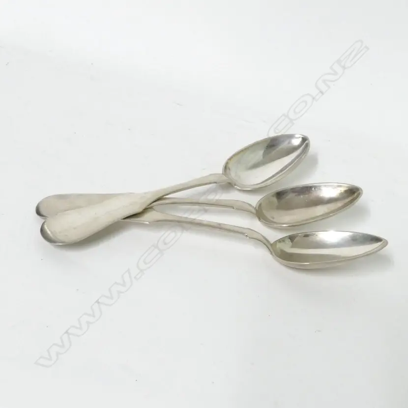 Three 1890s/1900s Russian silver tablespoons Image 1++