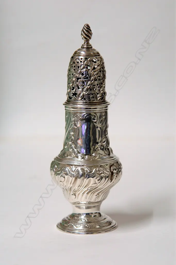 A George III silver caster Image 1++