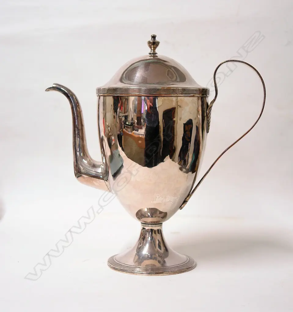 A George III Old Sheffield Plate coffee pot Image 1++