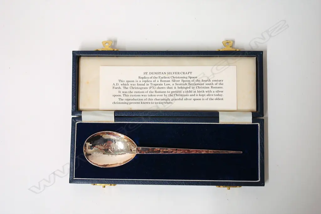 A silver replica of the 'Earliest Christening Spoon' Image 1++
