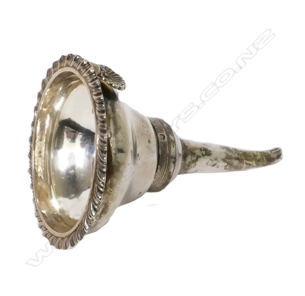 A Georgian silver wine funnel Image 1++