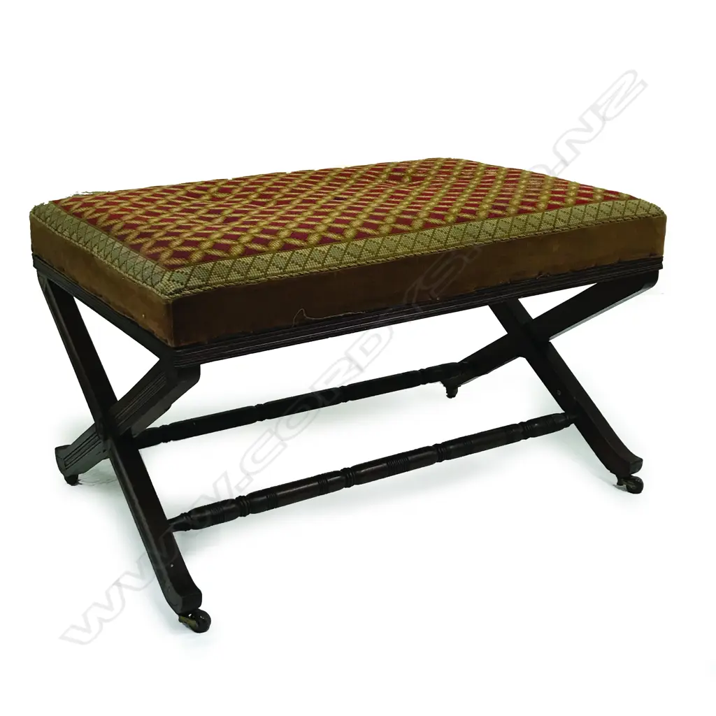 A Victorian duet stool Image 1++