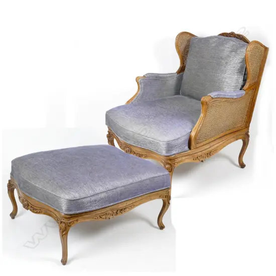 A good early 20thC French carved beech framed