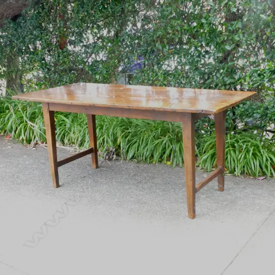 A French fruitwood country dining table