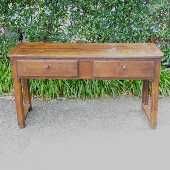 A French fruitwood hall table