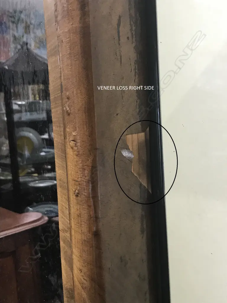 A 19thC German Biedermeier tall free-standing pier mirror Image 1++