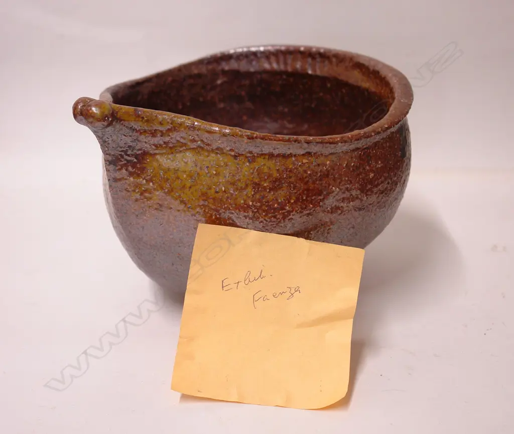 An important Barry Brickell salt glaze boat-form bowl Image 1++