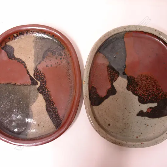Two Barry Brickell oval platters