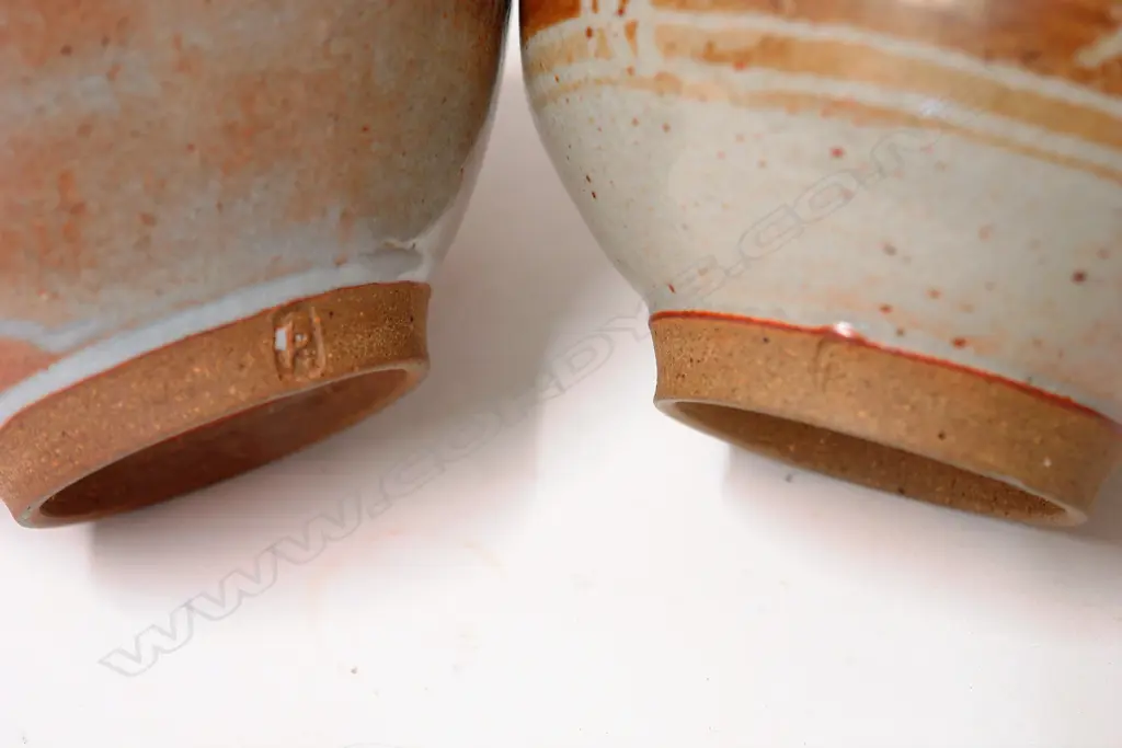Two Peter Stichbury wax resist decorated bowls Image 1++