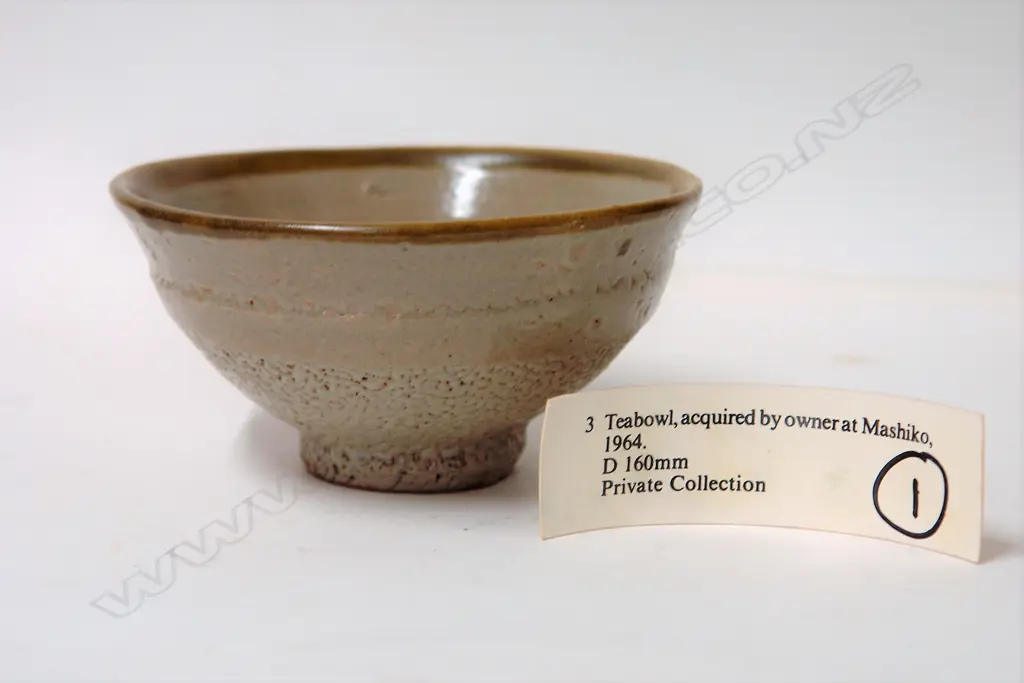 Shoji Hamada stoneware tea bowl Image 1++